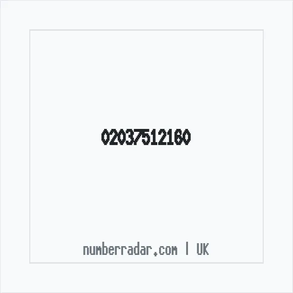 Reverse number check for +44 20 3751 2160 — who called me?