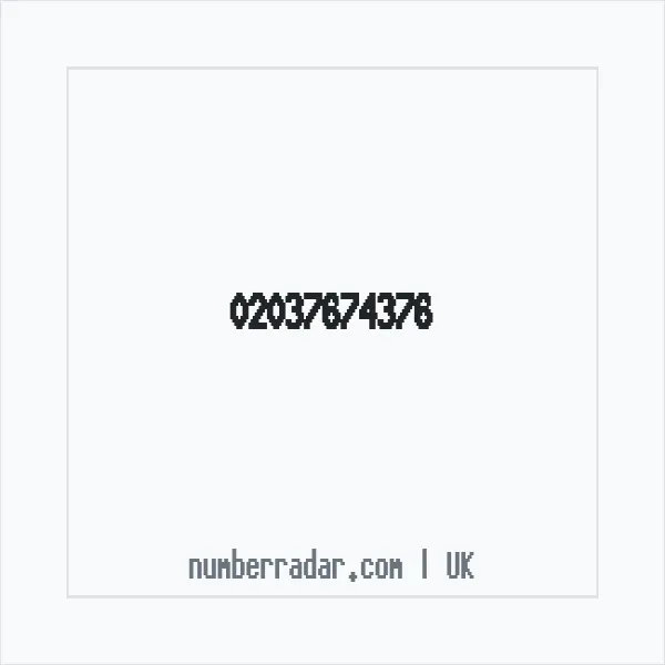 Reverse number check for +44 20 3767 4376 — who called me?