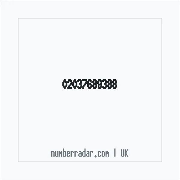 Reverse number check for +44 20 3768 9388 — who called me?
