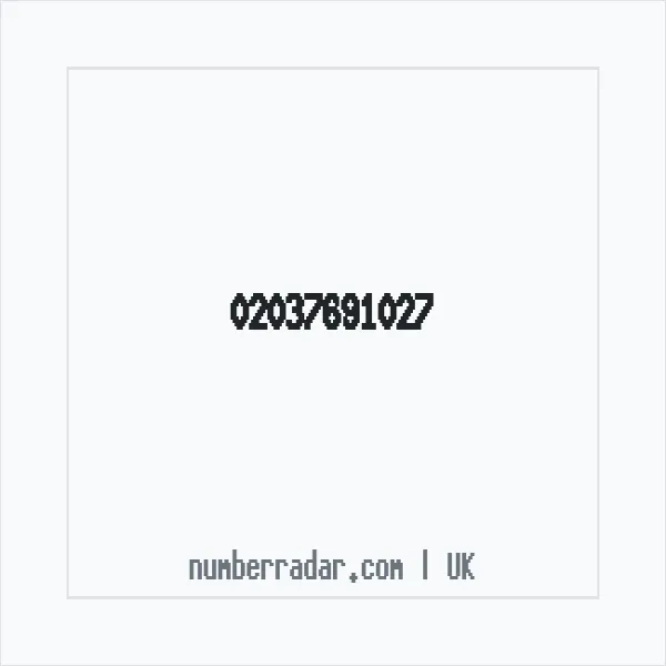 Reverse number check for +44 20 3769 1027 — who called me?