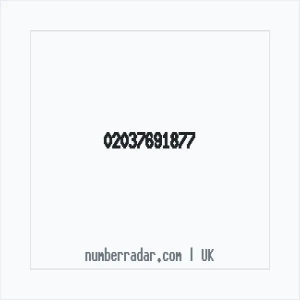 Reverse number check for +44 20 3769 1877 — who called me?