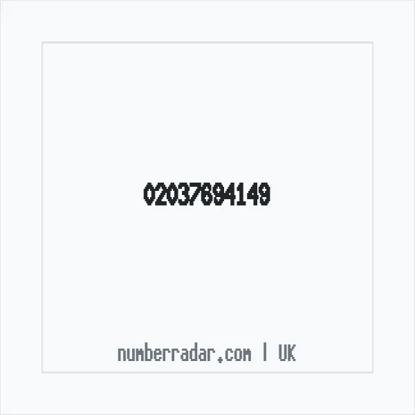 Reverse number check for +44 20 3769 4149 — who called me?