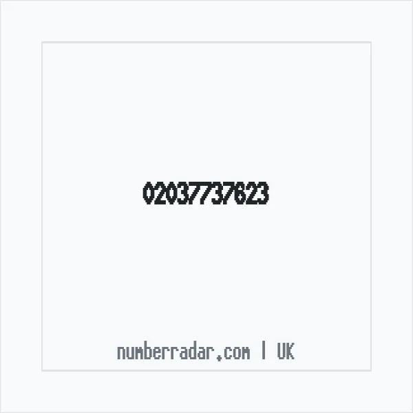 Reverse number check for +44 20 3773 7623 — who called me?