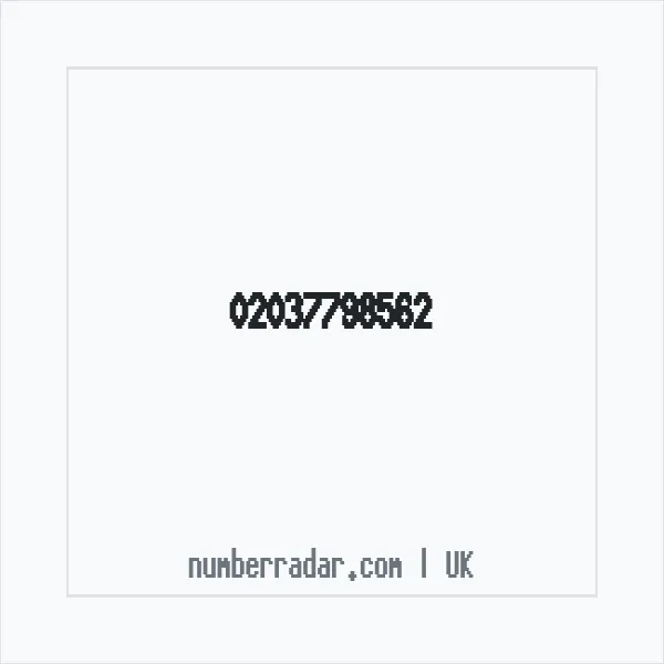 Reverse number check for +44 20 3779 8562 — who called me?
