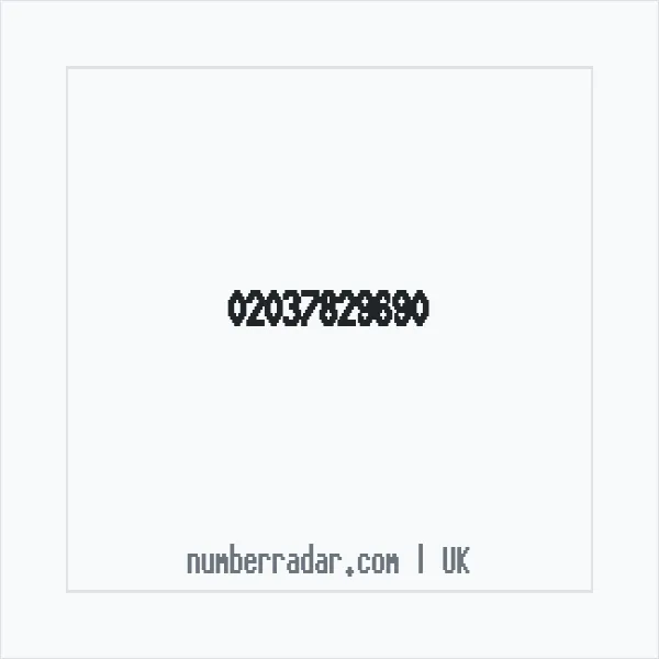 Reverse number check for +44 20 3782 9690 — who called me?