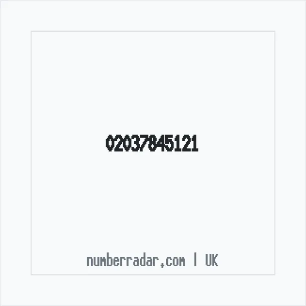 Reverse number check for +44 20 3784 5121 — who called me?