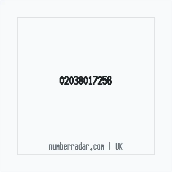 Reverse number check for +44 20 3801 7256 — who called me?