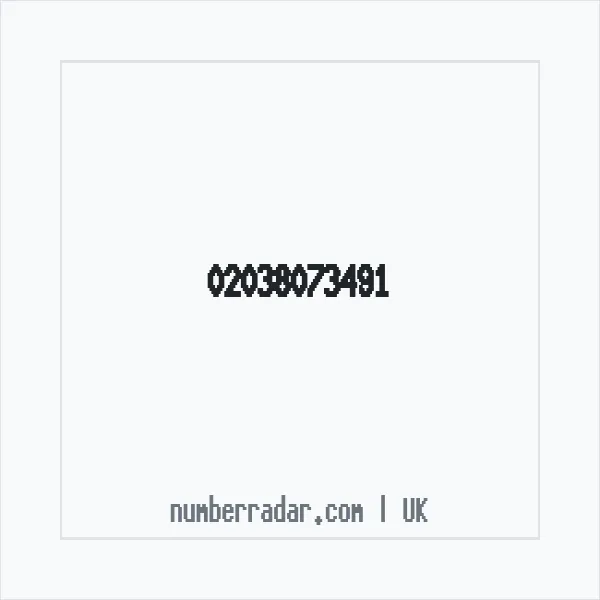 Reverse number check for +44 20 3807 3491 — who called me?