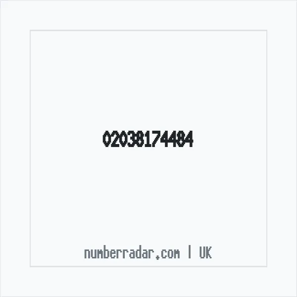 Reverse number check for +44 20 3817 4484 — who called me?