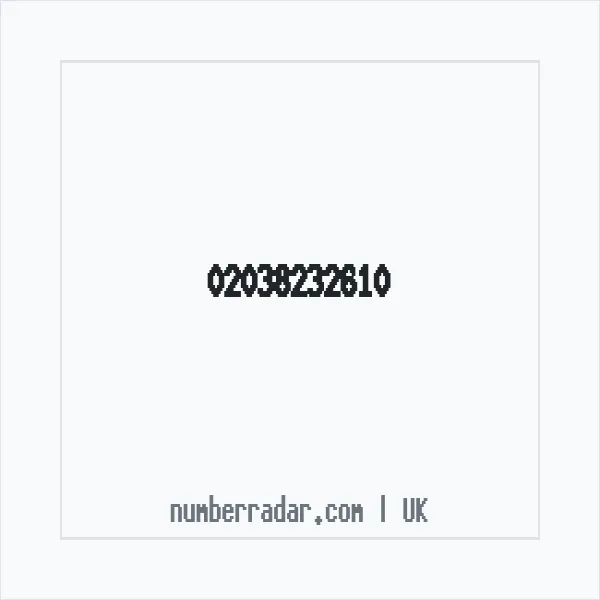 Reverse number check for +44 20 3823 2610 — who called me?