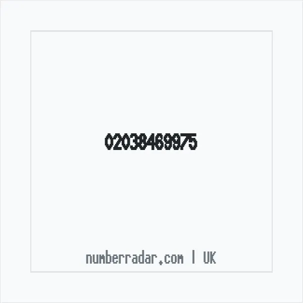 Reverse number check for +44 20 3846 9975 — who called me?
