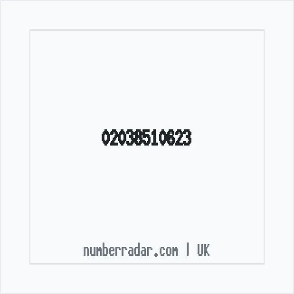 Reverse number check for +44 20 3851 0623 — who called me?