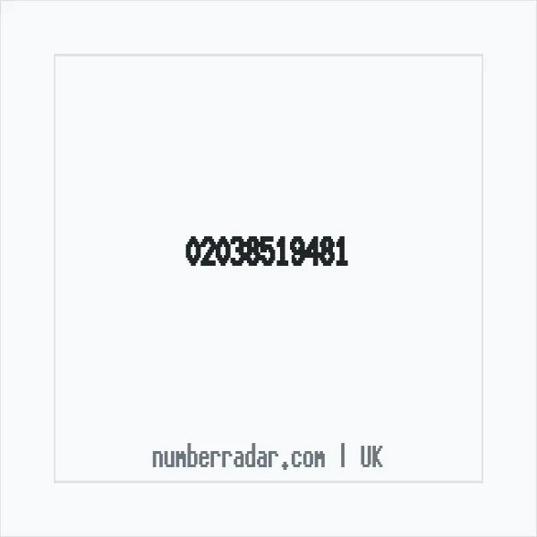 Reverse number check for +44 20 3851 9481 — who called me?