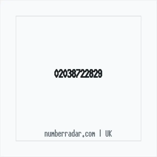 Reverse number check for +44 20 3872 2829 — who called me?