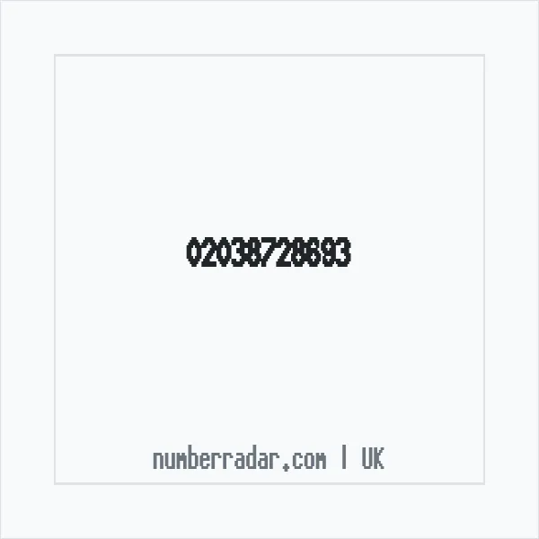 Reverse number check for +44 20 3872 8693 — who called me?
