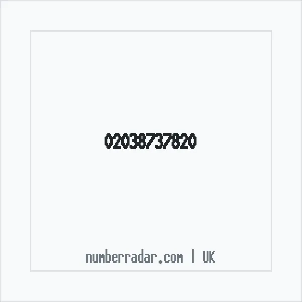Reverse number check for +44 20 3873 7820 — who called me?