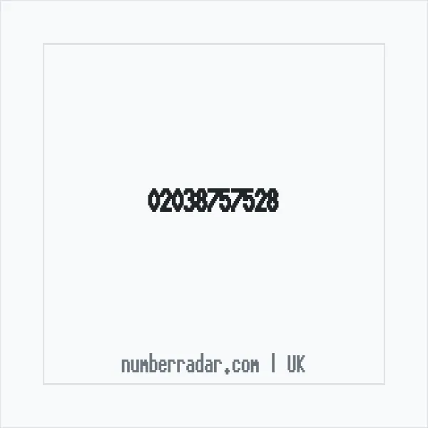 Reverse number check for +44 20 3875 7528 — who called me?