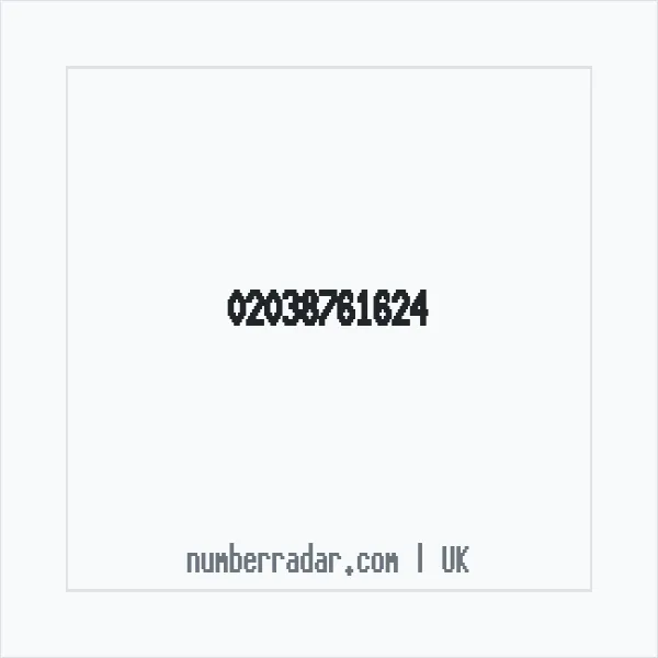 Reverse number check for +44 20 3876 1624 — who called me?