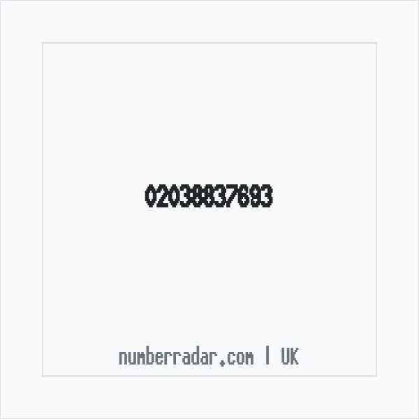 Reverse number check for +44 20 3883 7693 — who called me?