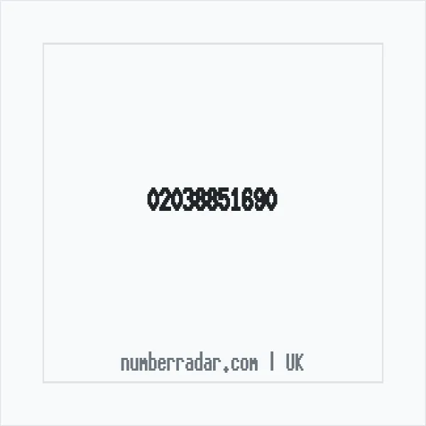 Reverse number check for +44 20 3885 1690 — who called me?