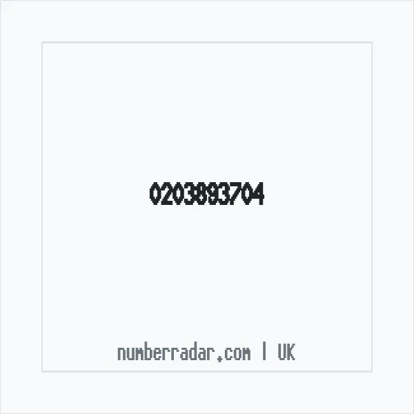 Reverse number check for +44 203893704 — who called me?