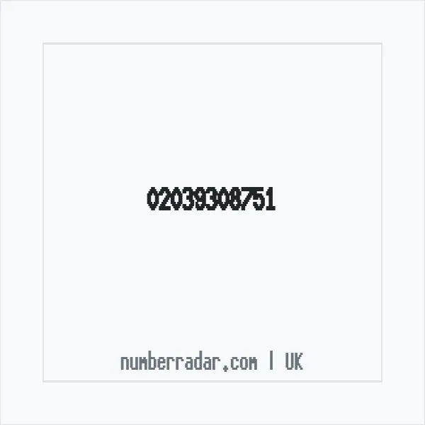 Reverse number check for +44 20 3930 8751 — who called me?