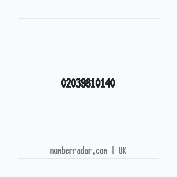 Reverse number check for +44 20 3981 0140 — who called me?