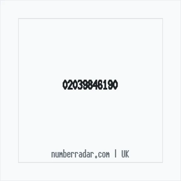 Reverse number check for +44 20 3984 6190 — who called me?