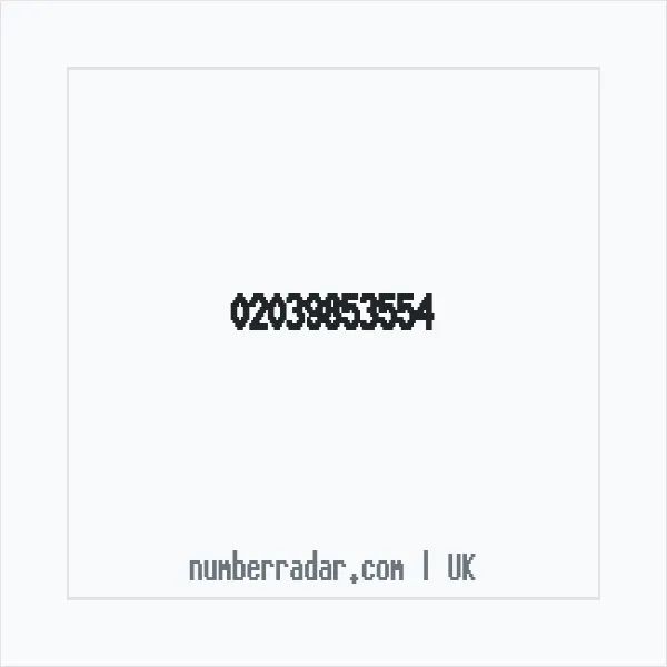Reverse number check for +44 20 3985 3554 — who called me?