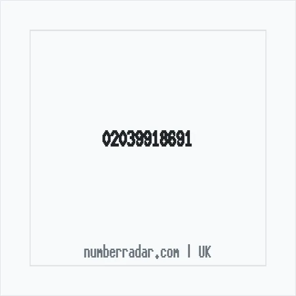 Reverse number check for +44 20 3991 8691 — who called me?