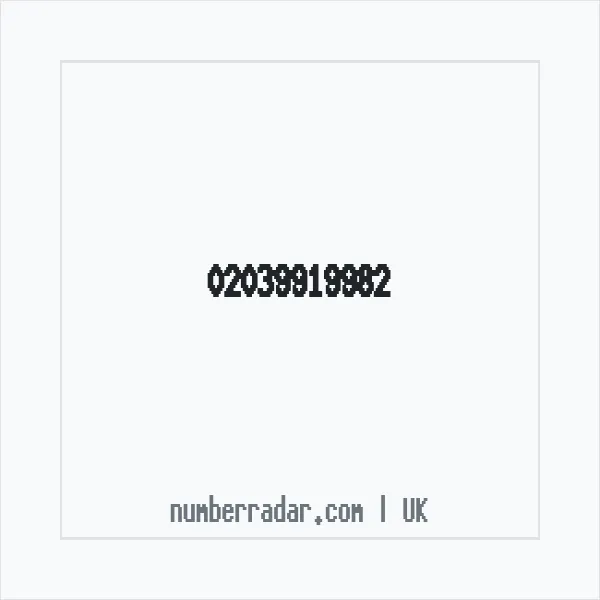 Reverse number check for +44 20 3991 9982 — who called me?