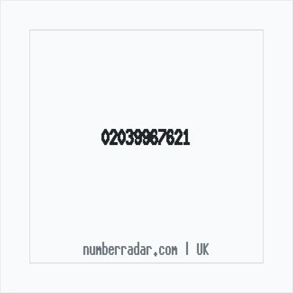 Reverse number check for +44 20 3996 7621 — who called me?
