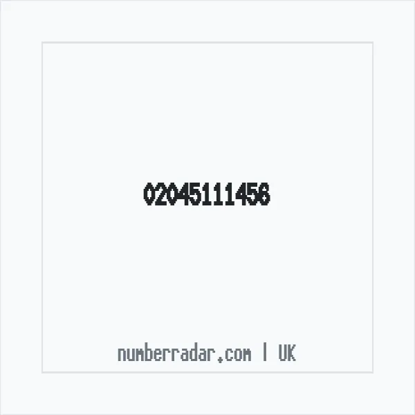 Reverse number check for +44 20 4511 1456 — who called me?