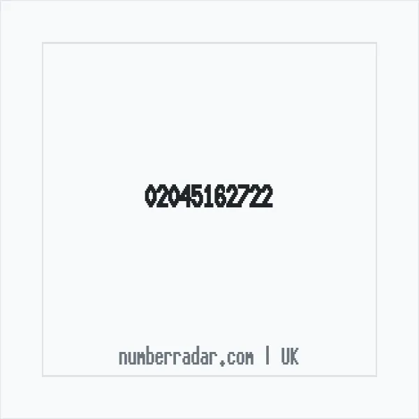 Reverse number check for +44 20 4516 2722 — who called me?