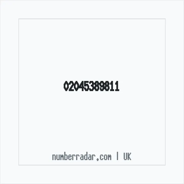 Reverse number check for +44 20 4538 9811 — who called me?