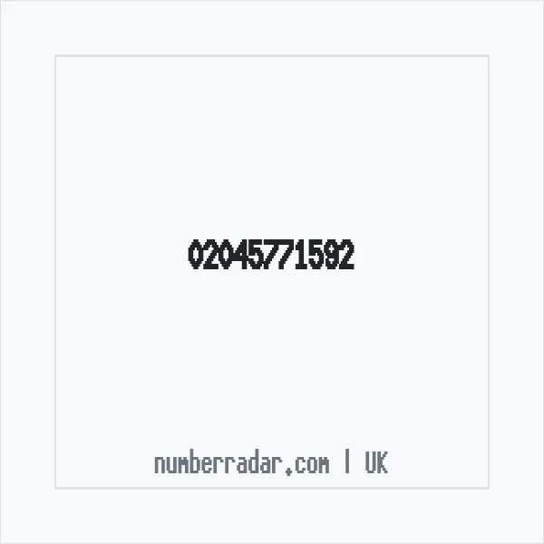 Reverse number check for +44 20 4577 1592 — who called me?