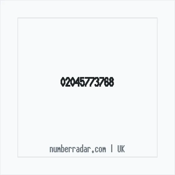 Reverse number check for +44 20 4577 3768 — who called me?