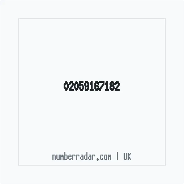 Reverse number check for +44 20 5916 7182 — who called me?