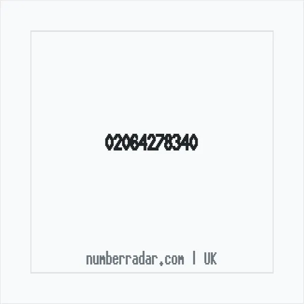 Reverse number check for +44 20 6427 8340 — who called me?