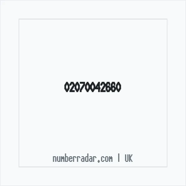 Reverse number check for +44 20 7004 2660 — who called me?