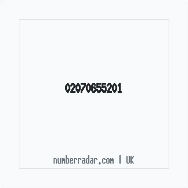 Reverse number check for +44 20 7065 5201 — who called me?