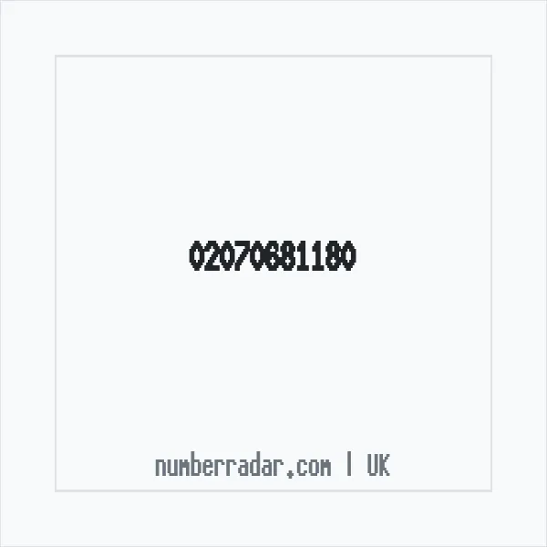 Reverse number check for +44 20 7068 1180 — who called me?