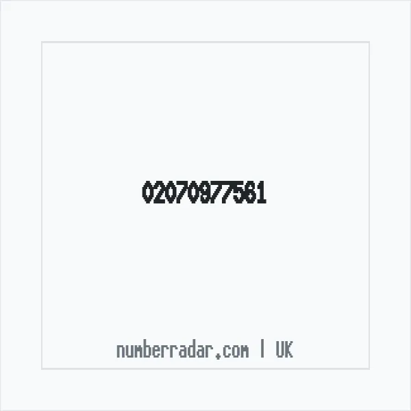Reverse number check for +44 20 7097 7561 — who called me?