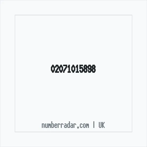 Reverse number check for +44 20 7101 5898 — who called me?