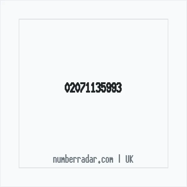 Reverse number check for +44 20 7113 5993 — who called me?