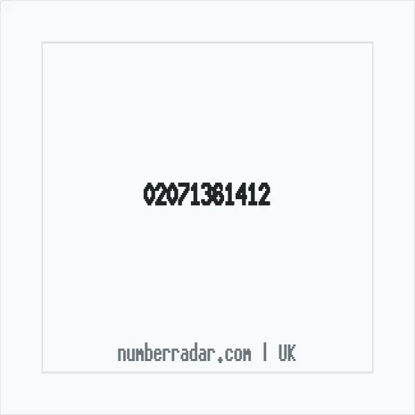 Reverse number check for +44 20 7136 1412 — who called me?