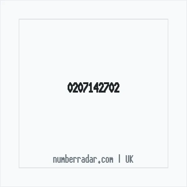 Reverse number check for +44 207142702 — who called me?