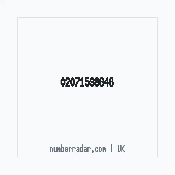 Reverse number check for +44 20 7159 8646 — who called me?