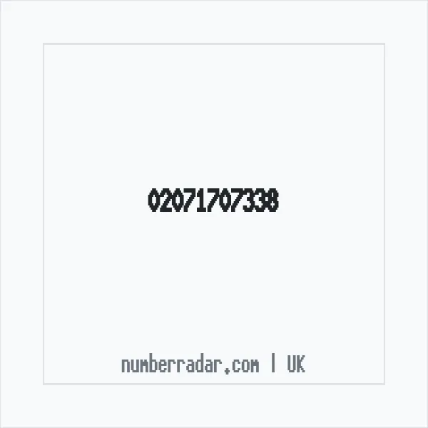 Reverse number check for +44 20 7170 7338 — who called me?