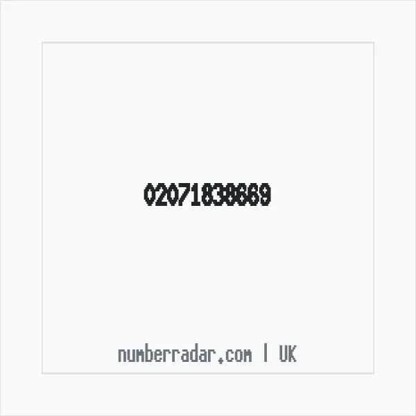 Reverse number check for +44 20 7183 8669 — who called me?